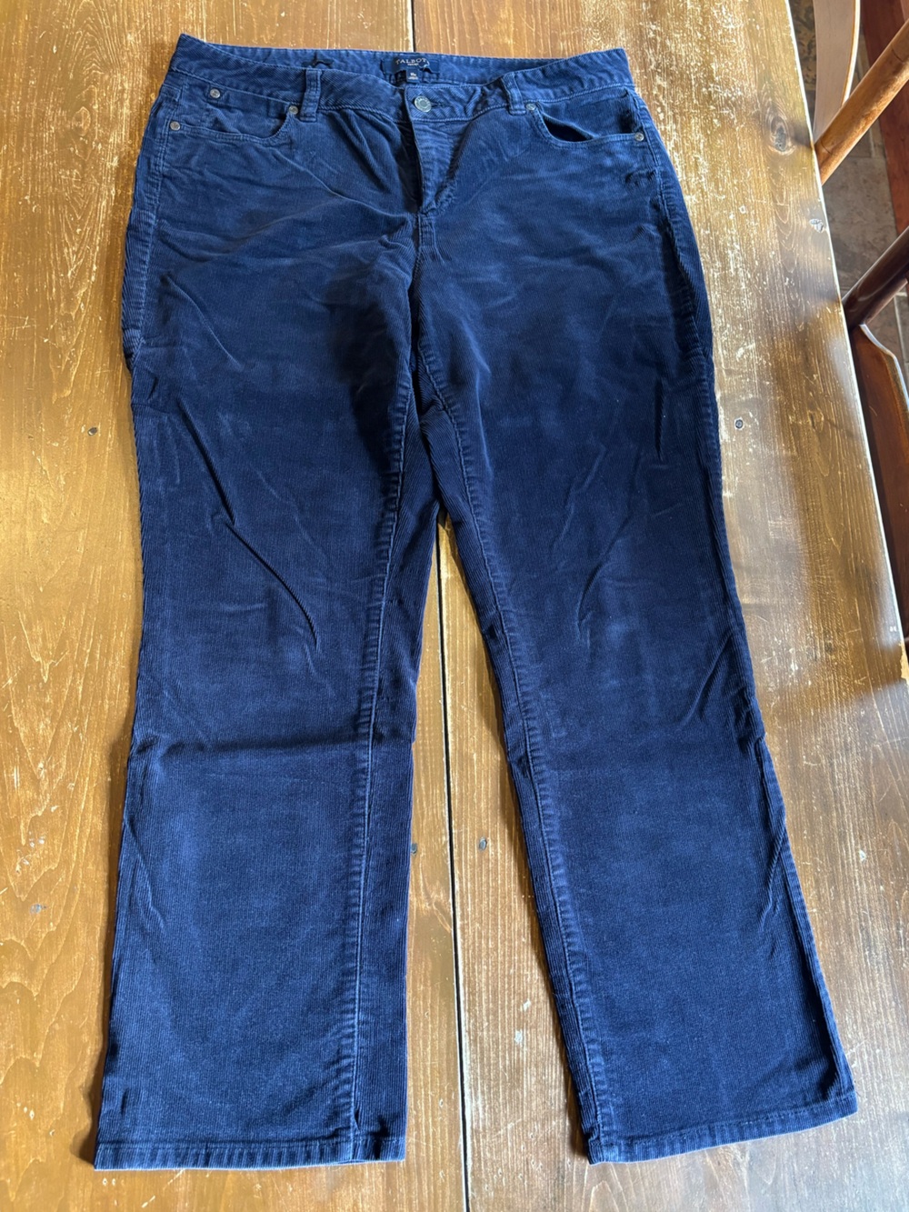 Talbots Navy Corduroy Petite Pants Women’s 16P
